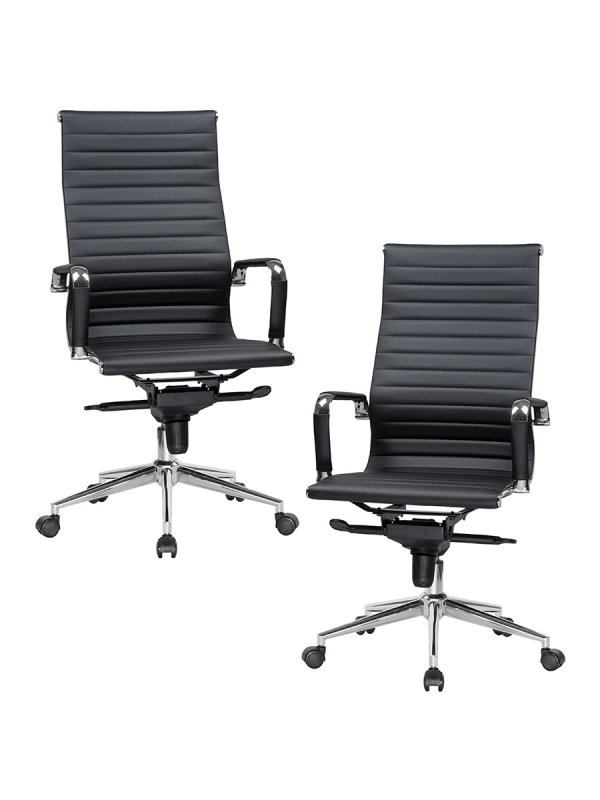 Набор 2 шт Офисное кресло для руководителей DOBRIN CLARK, чёрный