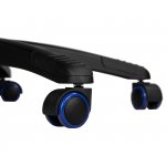 Кресло игровое DOBRIN BRIAN, черно-синяя экокожа