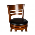 Вращающийся полубарный стул DOBRIN WILLIAM COUNTER, шоколад, черный