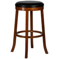 Круглый барный табурет DOBRIN BOB BAR, шоколад, черный