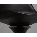 Стул обеденный DOBRIN TULIP, черное основание, цвет черный (B-03)