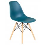 Набор 4 шт Стул обеденный DOBRIN DSW, ножки светлый бук, цвет морской волны (G-05)