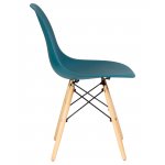 Набор 4 шт Стул обеденный DOBRIN DSW, ножки светлый бук, цвет морской волны (G-05)