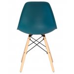 Набор 4 шт Стул обеденный DOBRIN DSW, ножки светлый бук, цвет морской волны (G-05)