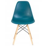 Набор 4 шт Стул обеденный DOBRIN DSW, ножки светлый бук, цвет морской волны (G-05)