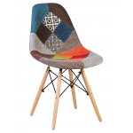 Набор 4 шт Стул обеденный DOBRIN DSW, ножки светлый бук, цвет мозаика