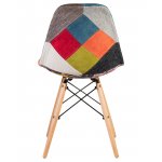 Набор 4 шт Стул обеденный DOBRIN DSW, ножки светлый бук, цвет мозаика