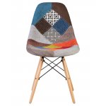 Набор 4 шт Стул обеденный DOBRIN DSW, ножки светлый бук, цвет мозаика