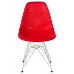 Стул обеденный DOBRIN DSR, ножки хром, цвет красный (R-02)