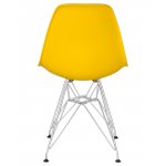 Стул обеденный DOBRIN DSR, ножки хром, цвет желтый (Y-01)