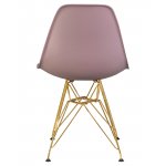 Стул обеденный DOBRIN DSR, ножки золотые, цвет сиреневый (P-04)