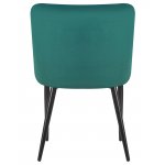 Набор 2 шт Стул обеденный DOBRIN RICHARD, черные матовые ножки, зелёный велюр (V108-64)