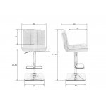 Стул барный DOBRIN GOLDIE, пудрово-розовый велюр (MJ9-32)