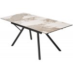 Стол ЛИБЕРТИ 140 Pandora, керамика / Черный каркас М-City