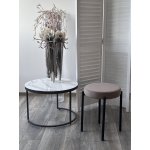 Табурет СТЭК штабилируемый B5 Капучино, велюр / черный каркас, М-City