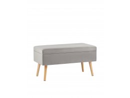 Банкетка Сторми с ящиком, велюр серый Банкетка Сторми с ящиком, велюр серый