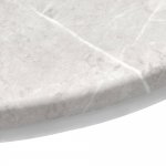 Набор кофейных столиков Tango бежевый мрамор с белыми ножками, 2шт