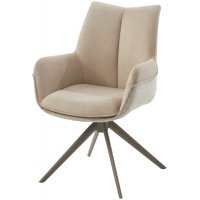 Стул PONTUS 360 град. поворот. RIELY-111 / PRESENT-120 Кремовый / Латте, ®DISAUR