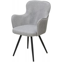 Стул ALTAIR 360 град. поворот. NS10 серый, букле / черный каркас, М-City