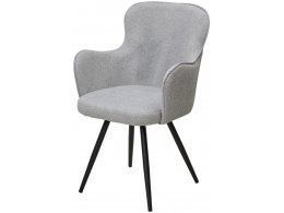 Стул ALTAIR 360 град. поворот. NS10 серый, букле / черный каркас, М-City