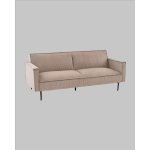 Диван прямой Кассель велюр рельефный бежевый