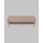 Диван прямой Кассель велюр рельефный бежевый