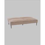 Диван прямой Кассель велюр рельефный бежевый