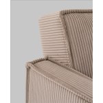 Диван прямой Кассель велюр рельефный бежевый