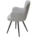 Стул ALTAIR 360 град. поворот. NS10 серый, букле / черный каркас, М-City