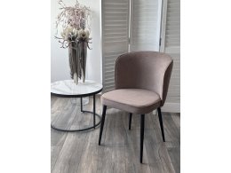 Стул МИЛАНО B5 Капучино, велюр / черный каркас, М-City