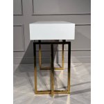 Стол-консоль Гарда-1 P-MJ-003, 120х40х76 см, белый/золото Стол-консоль Гарда-1 P-MJ-003, 120х40х76 см, белый/золото