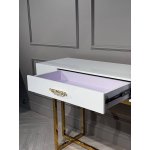 Стол-консоль Гарда-1 P-MJ-003, 120х40х76 см, белый/золото Стол-консоль Гарда-1 P-MJ-003, 120х40х76 см, белый/золото
