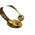 Стол-консоль Дрим IST-800,120х40х78 см, белый бентли/золотой