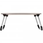 Стол складной с подстаканником «ЛАЙТ», 59,5x39,5x26,4см, мдф, металл, св. дерево, белый