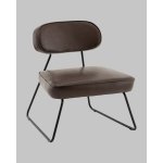 Кресло Kate new ткань экокожа коричневый