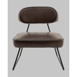 Кресло Kate new ткань экокожа коричневый