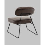 Кресло Kate new ткань экокожа коричневый