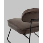 Кресло Kate new ткань экокожа коричневый