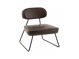 Кресло Kate new ткань экокожа коричневый