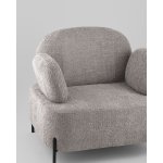 Кресло Кэнди ткань букле светло-серый