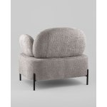 Кресло Кэнди ткань букле светло-серый