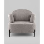 Кресло Кэнди ткань букле светло-серый