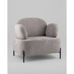 Кресло Кэнди ткань букле светло-серый