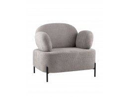 Кресло Кэнди ткань букле светло-серый