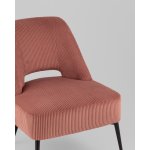 Кресло лаунж Бостон велюр рельефный коралловый