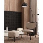 Кресло лаунж Jamie серый