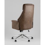 Кресло офисное TopChairs Neoma коричневый экокожа