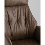 Кресло офисное TopChairs Neoma коричневый экокожа