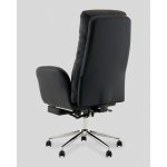 Кресло руководителя TopChairs Solid с оттоманкой черный