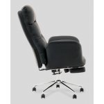 Кресло руководителя TopChairs Solid с оттоманкой черный